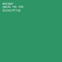 #2E9567 - Eucalyptus Color Image