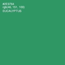 #2E9764 - Eucalyptus Color Image