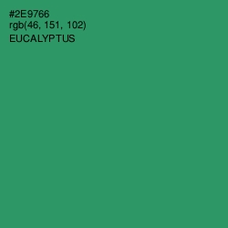 #2E9766 - Eucalyptus Color Image