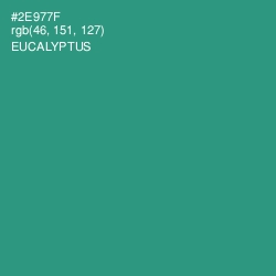 #2E977F - Eucalyptus Color Image