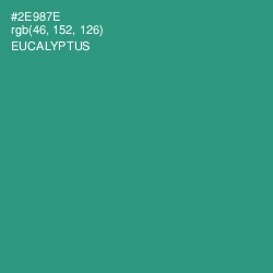 #2E987E - Eucalyptus Color Image