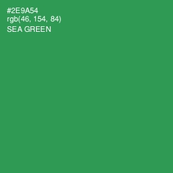 #2E9A54 - Sea Green Color Image