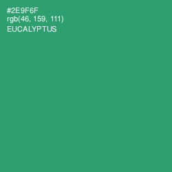 #2E9F6F - Eucalyptus Color Image