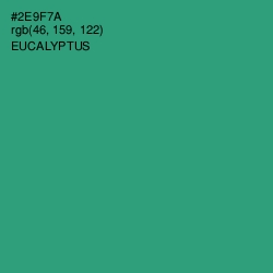 #2E9F7A - Eucalyptus Color Image