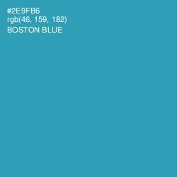 #2E9FB6 - Boston Blue Color Image