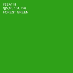 #2EA118 - Forest Green Color Image