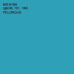 #2EA1B8 - Pelorous Color Image