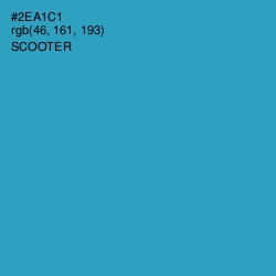 #2EA1C1 - Scooter Color Image