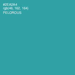 #2EA2A4 - Pelorous Color Image