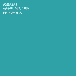 #2EA2A6 - Pelorous Color Image