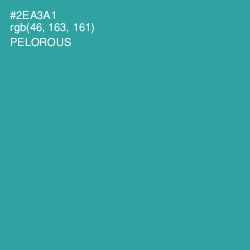 #2EA3A1 - Pelorous Color Image