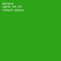 #2EA418 - Forest Green Color Image