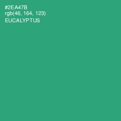 #2EA47B - Eucalyptus Color Image