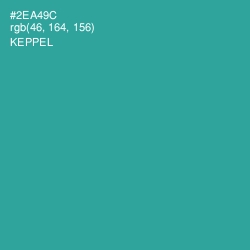 #2EA49C - Keppel Color Image