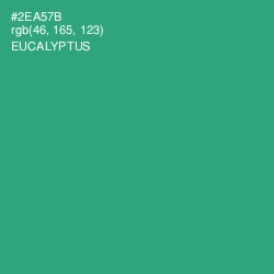 #2EA57B - Eucalyptus Color Image