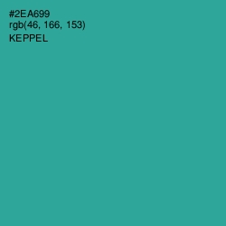 #2EA699 - Keppel Color Image