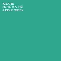 #2EA78E - Jungle Green Color Image