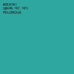 #2EA7A1 - Pelorous Color Image