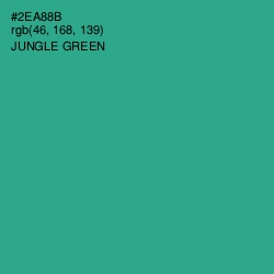 #2EA88B - Jungle Green Color Image