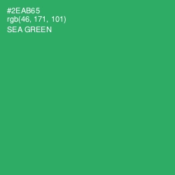 #2EAB65 - Sea Green Color Image