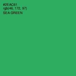 #2EAC61 - Sea Green Color Image