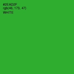 #2EAD2F - Forest Green Color Image