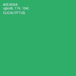 #2EAE68 - Eucalyptus Color Image