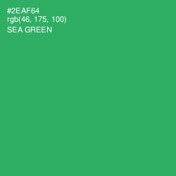 #2EAF64 - Sea Green Color Image