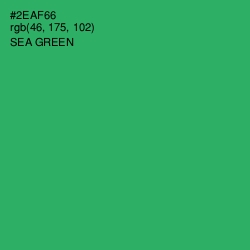 #2EAF66 - Sea Green Color Image
