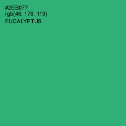 #2EB077 - Eucalyptus Color Image