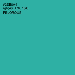 #2EB0A4 - Pelorous Color Image