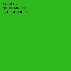 #2EBA1D - Forest Green Color Image