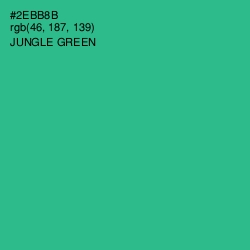 #2EBB8B - Jungle Green Color Image