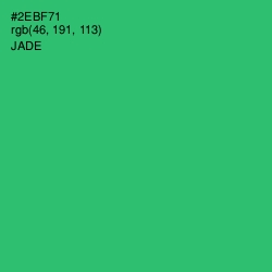 #2EBF71 - Jade Color Image