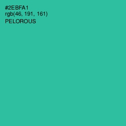 #2EBFA1 - Pelorous Color Image