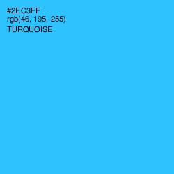 #2EC3FF - Turquoise Color Image