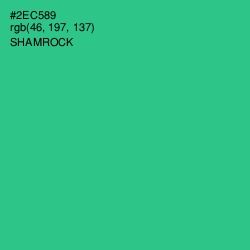 #2EC589 - Shamrock Color Image