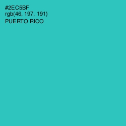 #2EC5BF - Puerto Rico Color Image