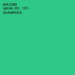 #2EC989 - Shamrock Color Image