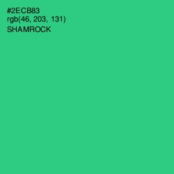 #2ECB83 - Shamrock Color Image