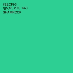 #2ECF93 - Shamrock Color Image