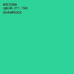#2ED39A - Shamrock Color Image