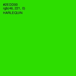 #2EDD00 - Harlequin Color Image