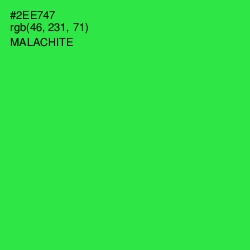 #2EE747 - Malachite Color Image