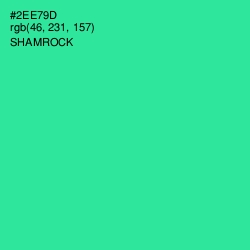 #2EE79D - Shamrock Color Image