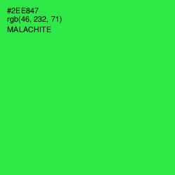 #2EE847 - Malachite Color Image