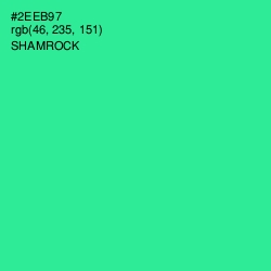 #2EEB97 - Shamrock Color Image