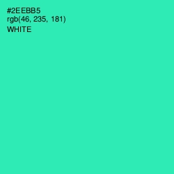 #2EEBB5 - Shamrock Color Image