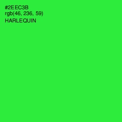 #2EEC3B - Harlequin Color Image