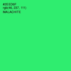 #2EED6F - Malachite Color Image